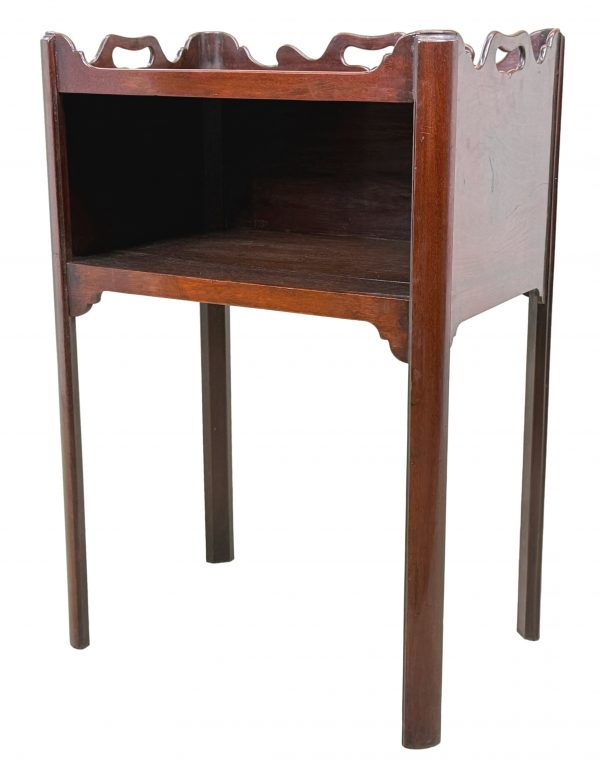 Georgian 18th Century Mahogany Bedside Night Table Cupboard
