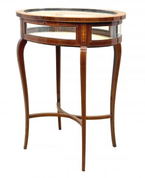 Late 19th Century Mahogany Oval Bijouterie Display Table