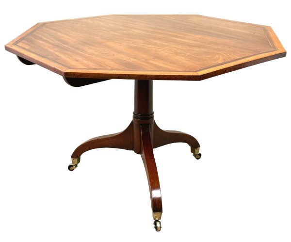 Georgian 18th Century Mahogany Octagonal Hall Centre Table
