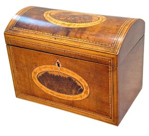 George III Harewood & Black Thorn Tea Caddy, Late 18th Century