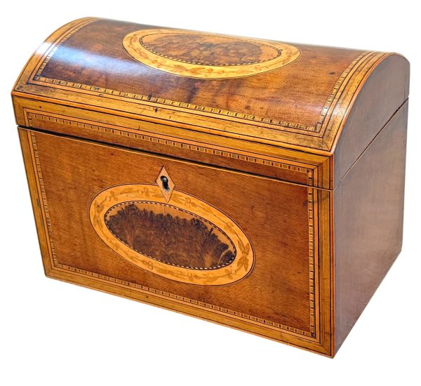 George III Harewood & Black Thorn Tea Caddy, Late 18th Century